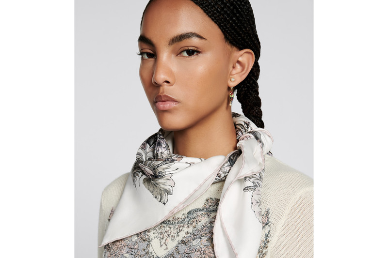 Dior Butterfly Around the World 90 Square Scarf outlook