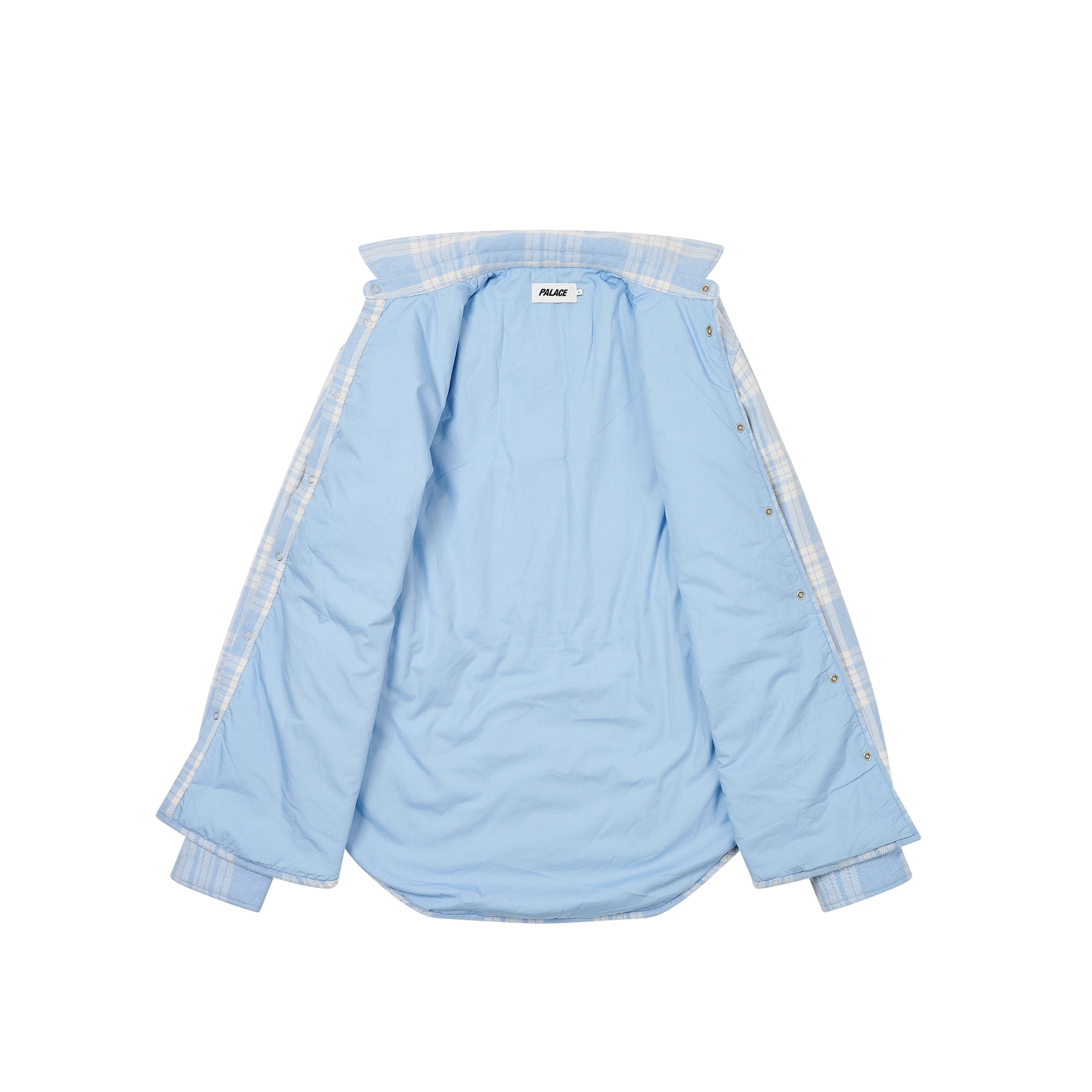 CHECK INSULATED SHIRT FAINT BLUE - 2