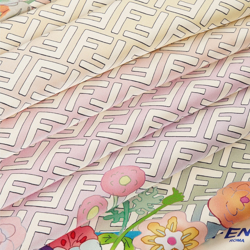 FENDI Fendi Future Fantastic Foulard Multicolor FF silk foulard outlook