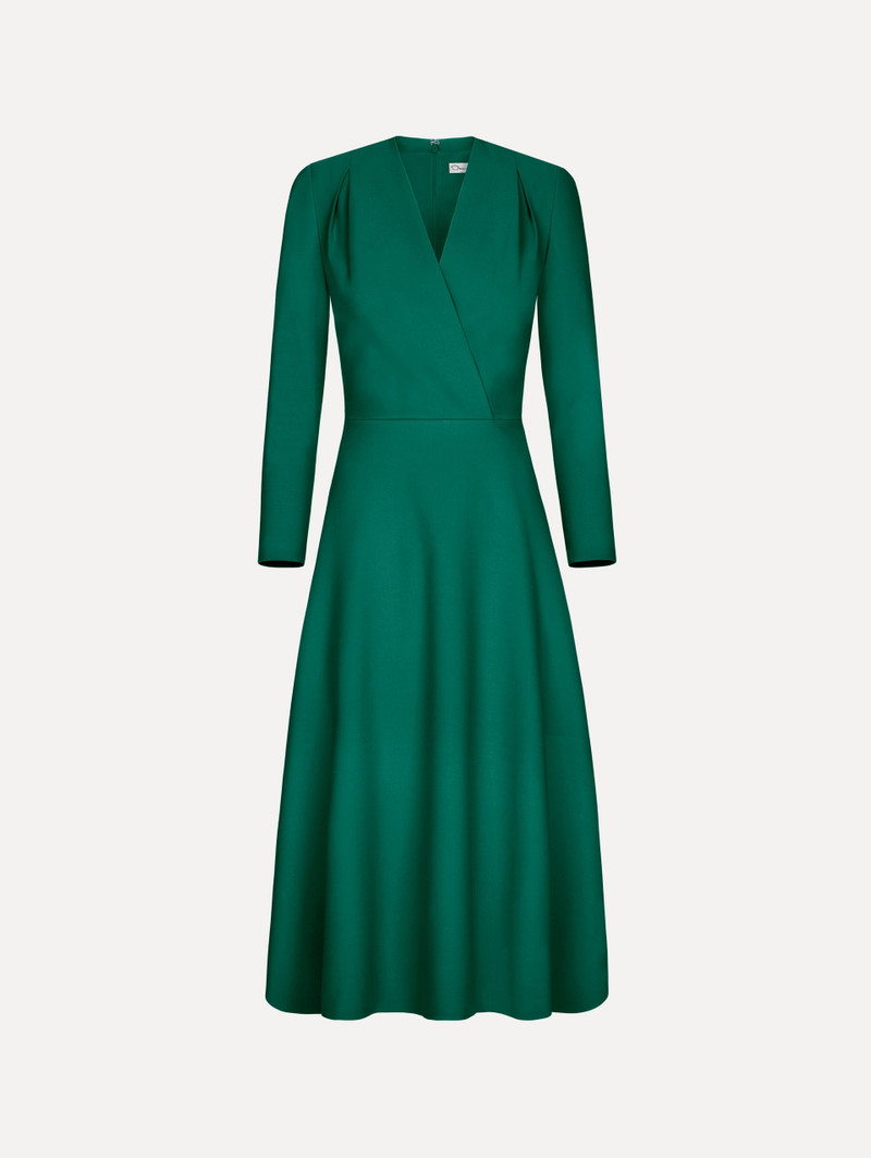 WOOL-BLEND LONG-SLEEVE DRESS 1