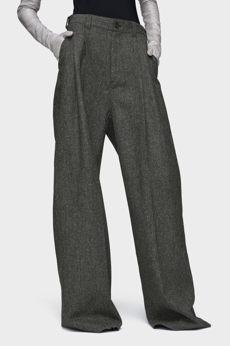 Maison Margiela Wide-leg wool trousers outlook