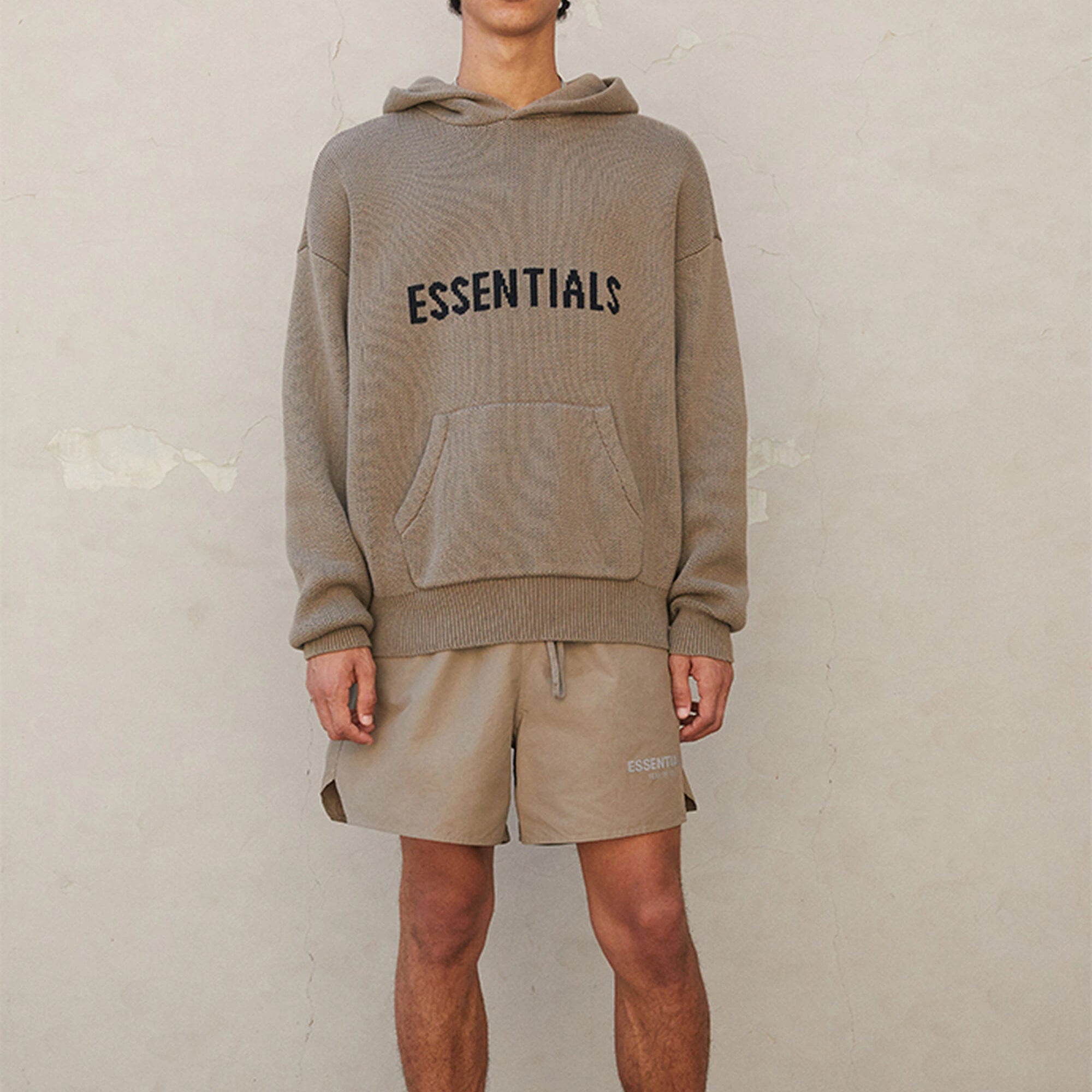 ESSENTIALS KNIT HOODIE 正規品 ESSENTIALS KNIT HOODIE