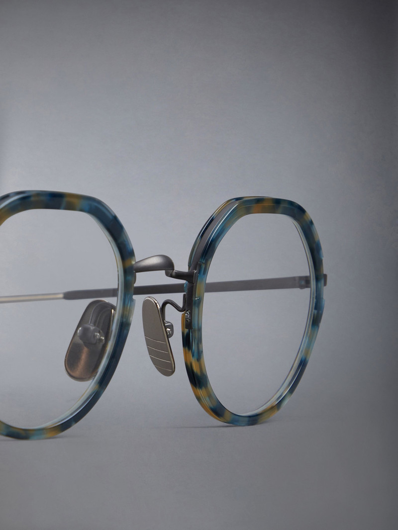 Acetate And Titanium Round Eyeglasses 5