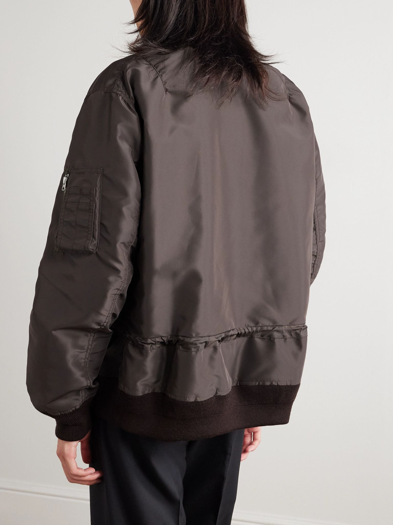 Shell Bomber Jacket Brown - 3