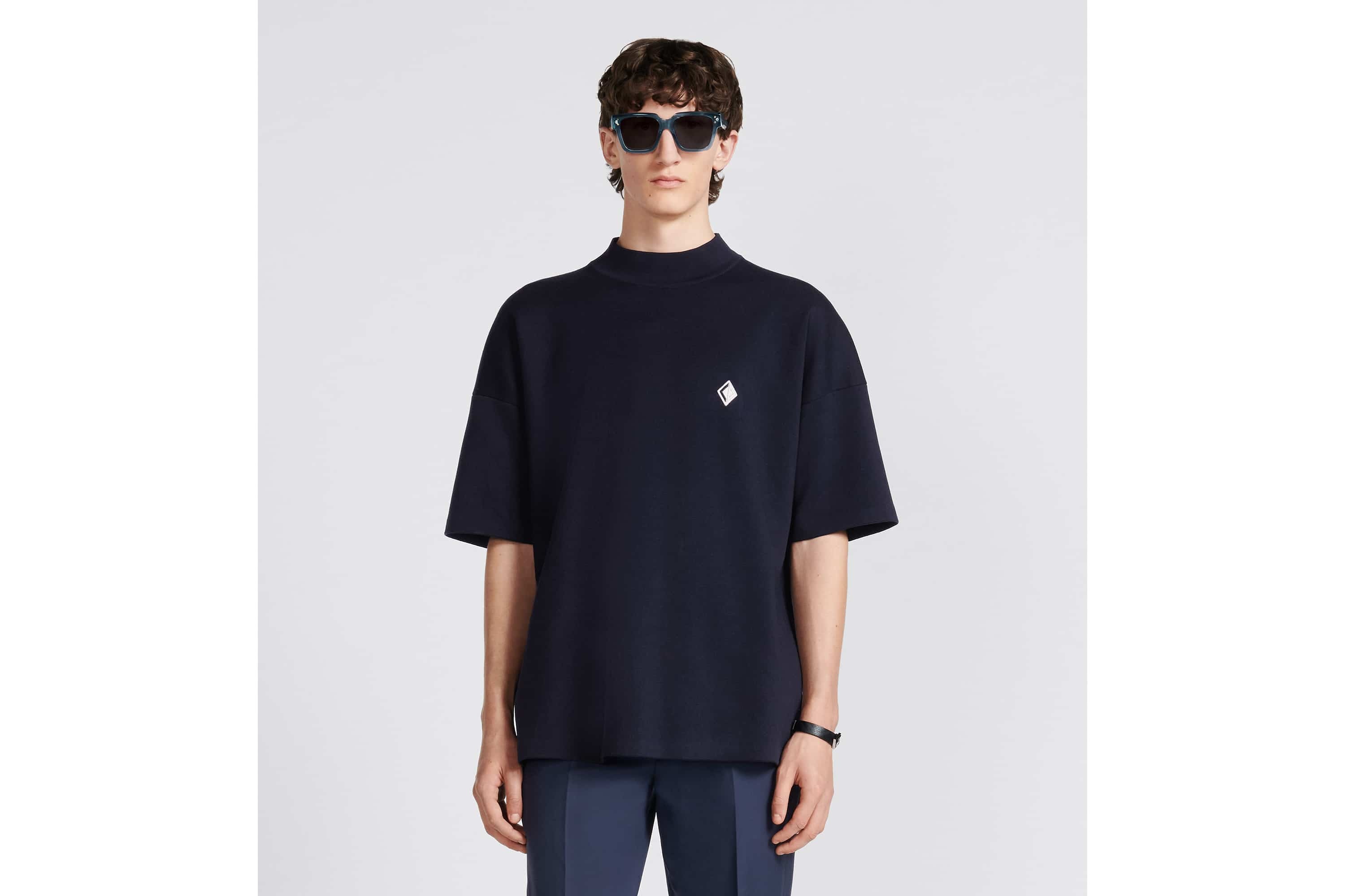 CD Diamond Oversized Short-Sleeved Sweater - 4