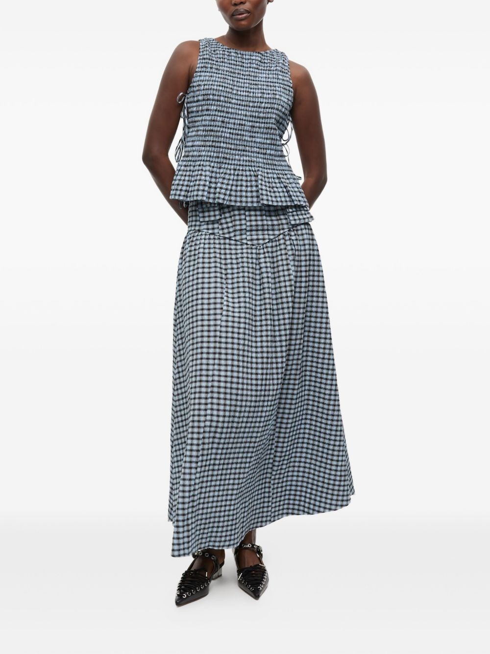 checkered skirt - 2