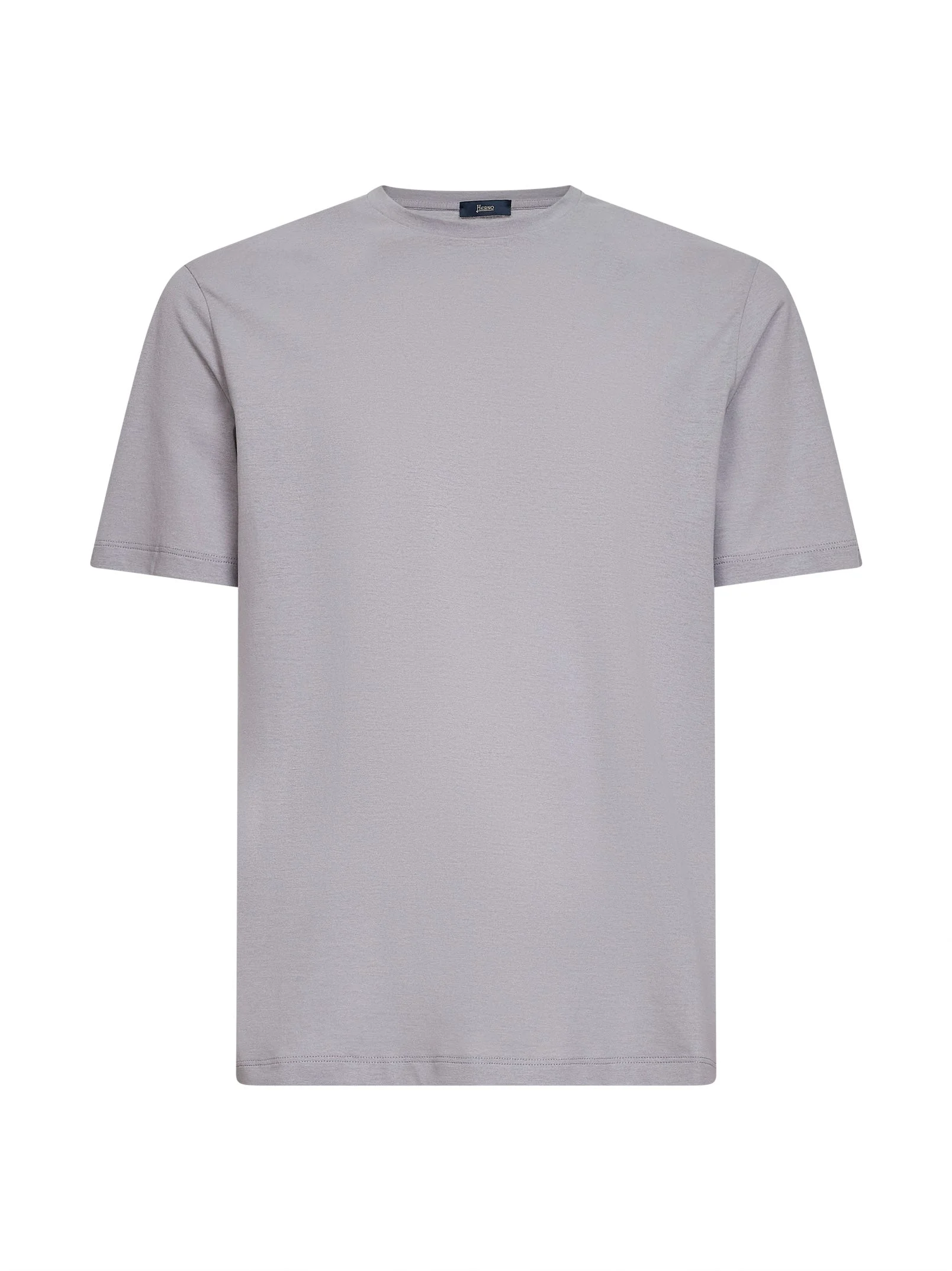 Light grey lightweight crepe voile jersey T-shirt - 1
