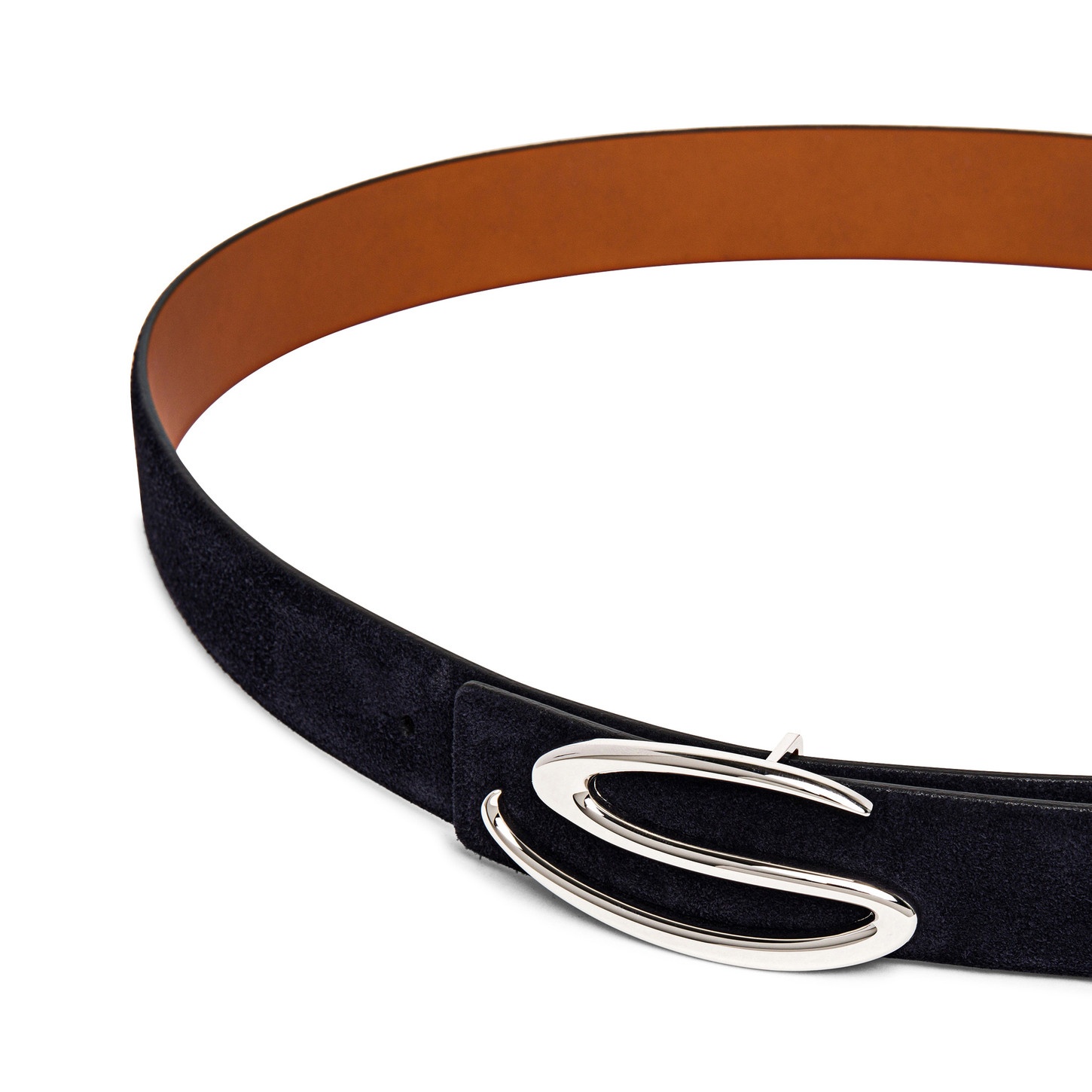 Blue suede belt strap - 3