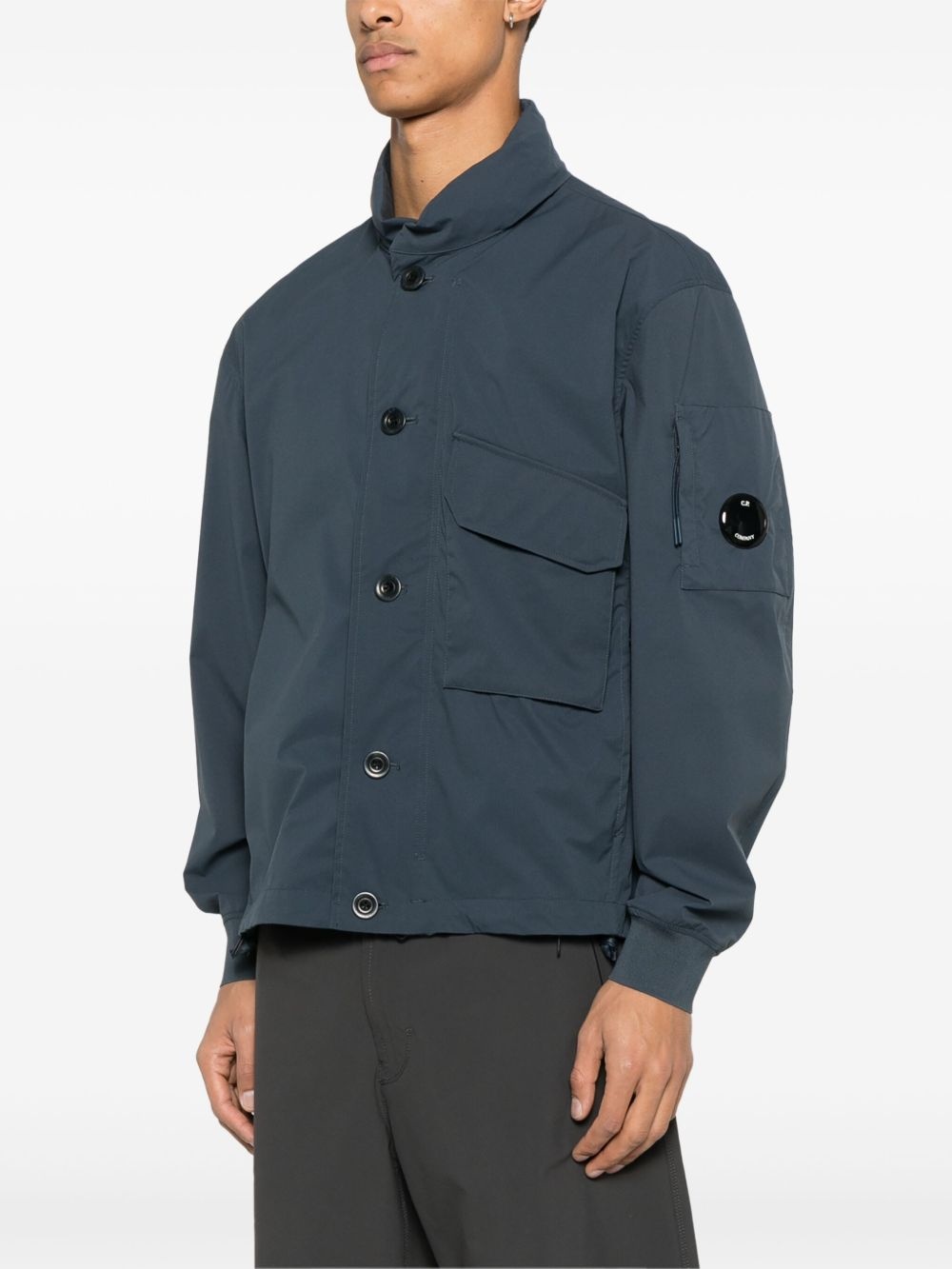 button hooded jacket - 3