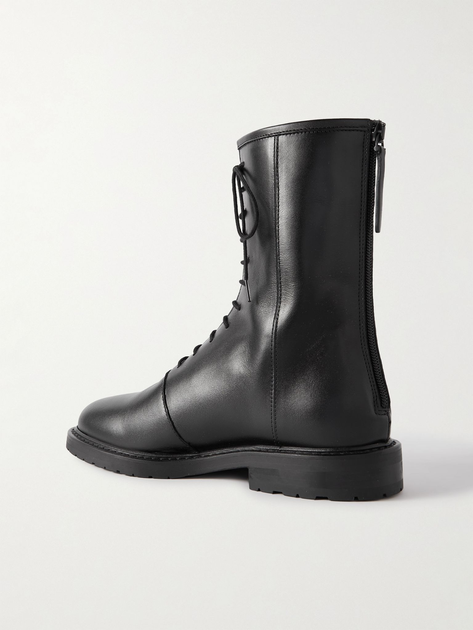 08 leather ankle boots Black - 3
