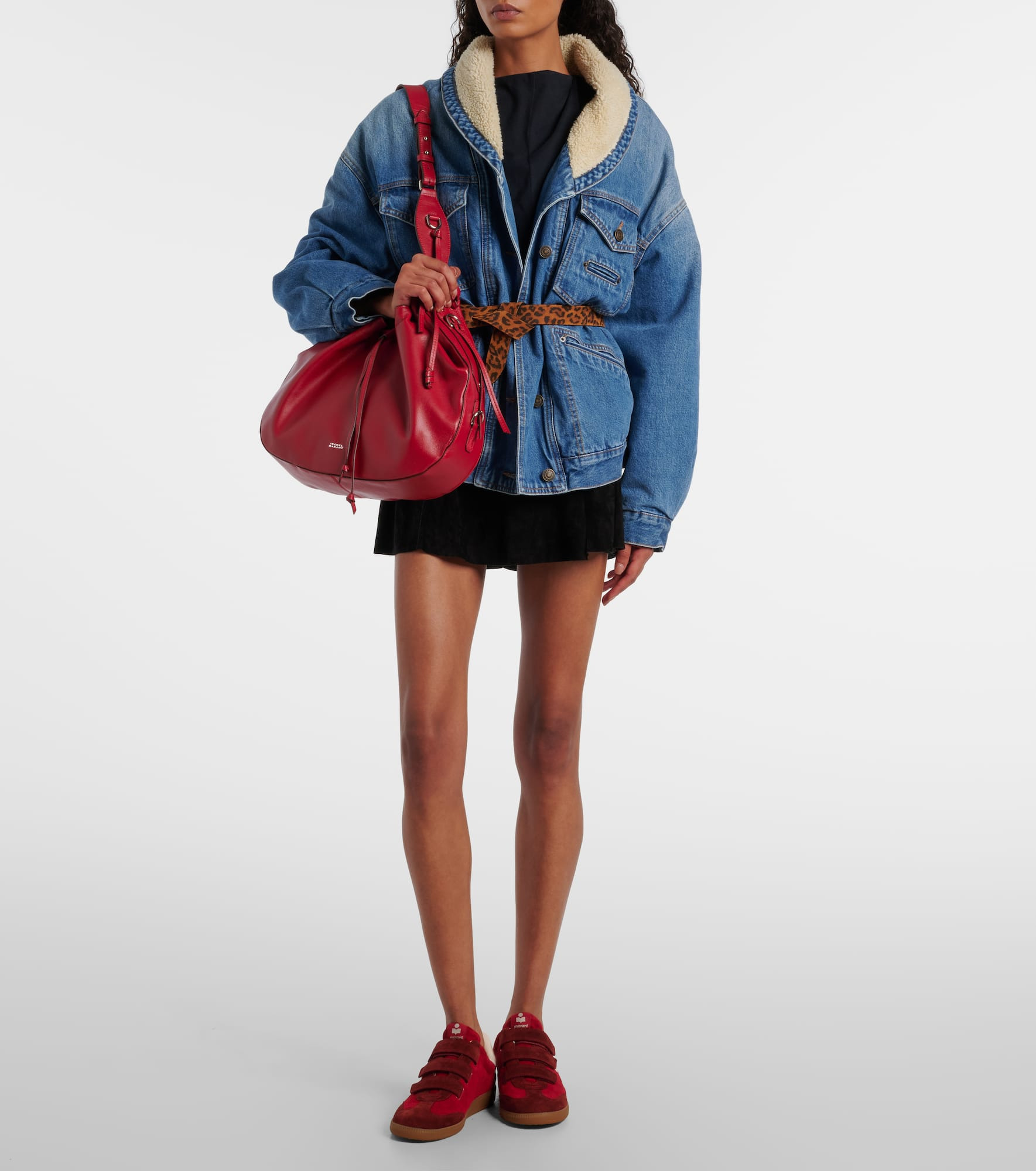 Beth logo suede sneakers - 3