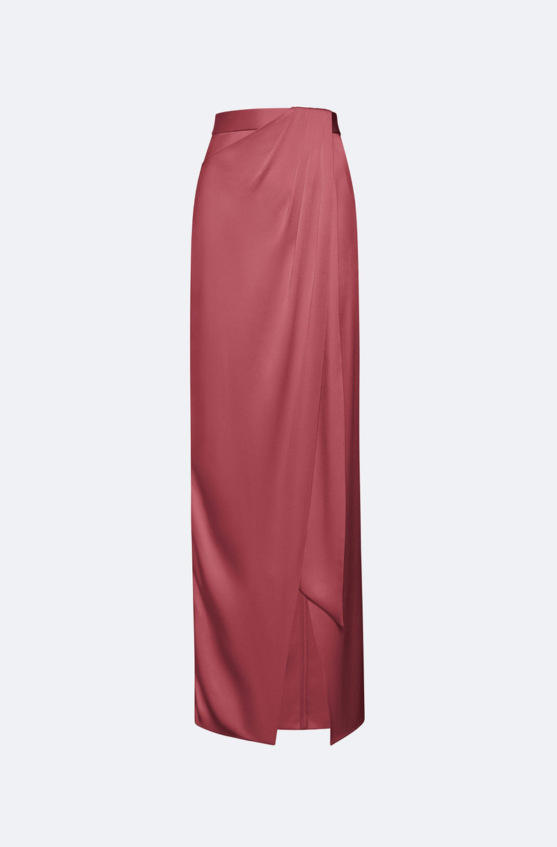 Satin Wrap Maxi Skirt 1