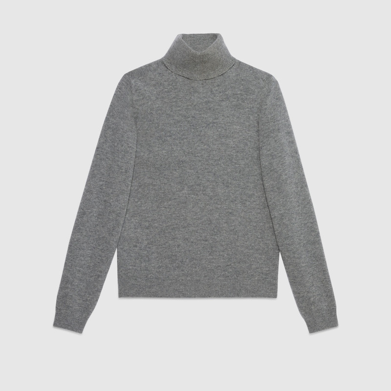 Wool sweater with Gucci patch 1