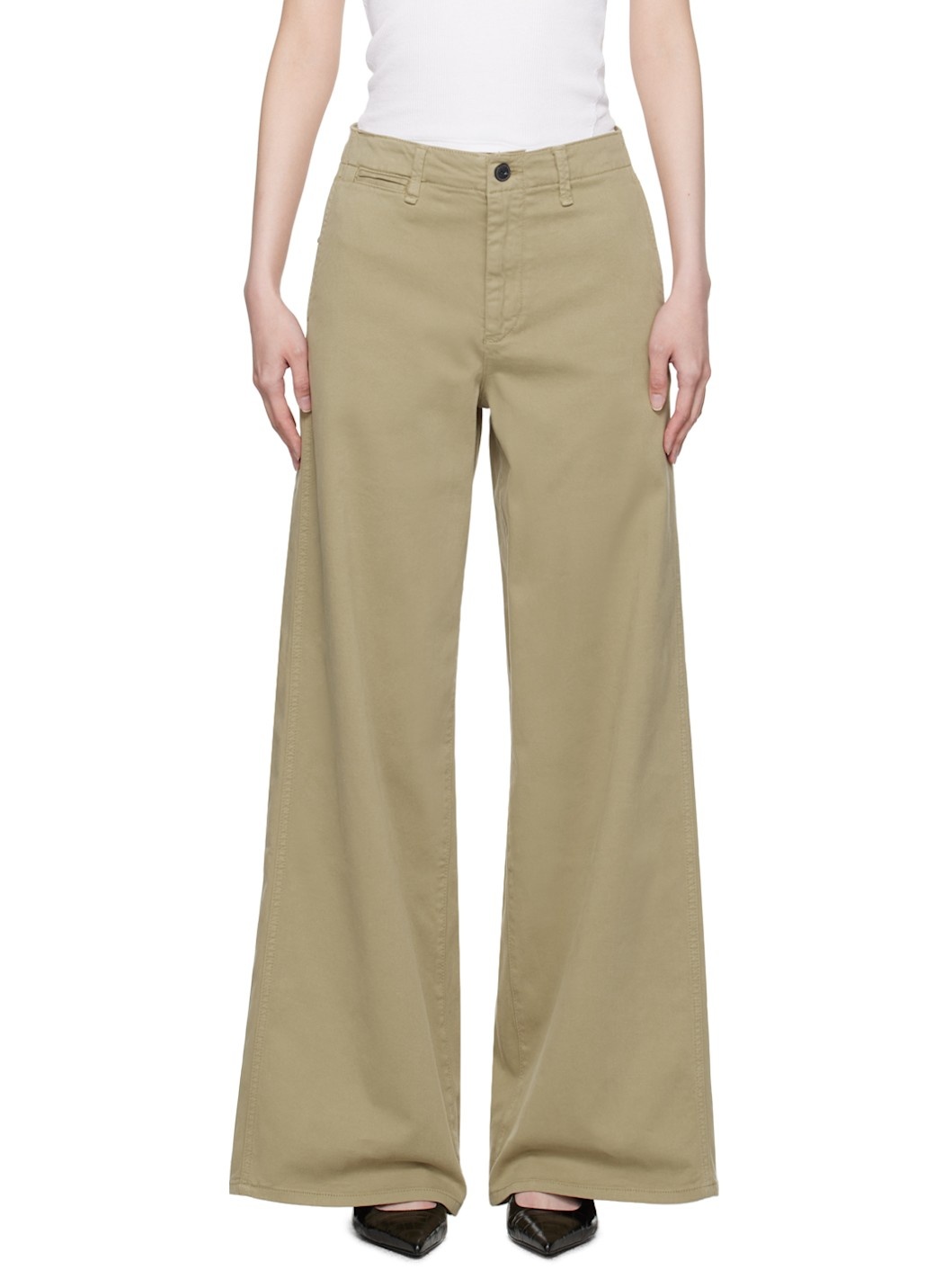 Khaki Sofie Trousers - 1