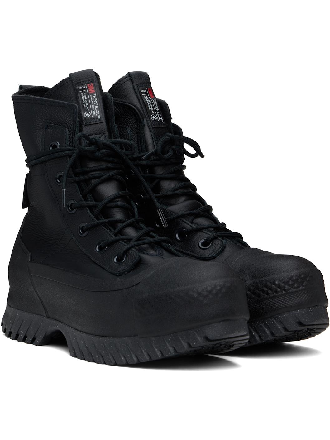 Black Chuck Taylor All Star Lugged 2.0 X-Hi Boots - 4