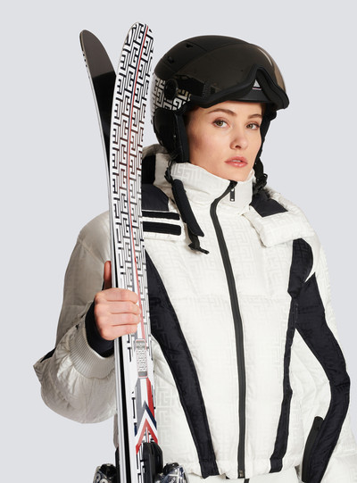 Balmain Balmain x Rossignol - Rossignol ski helmet with Balmain monogram in ivory and black outlook