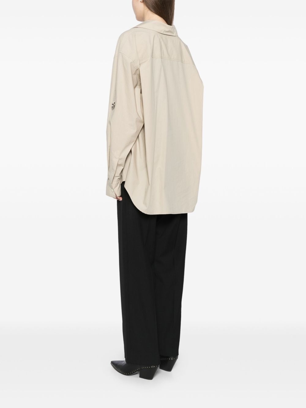 asymmetric neck blouse - 4