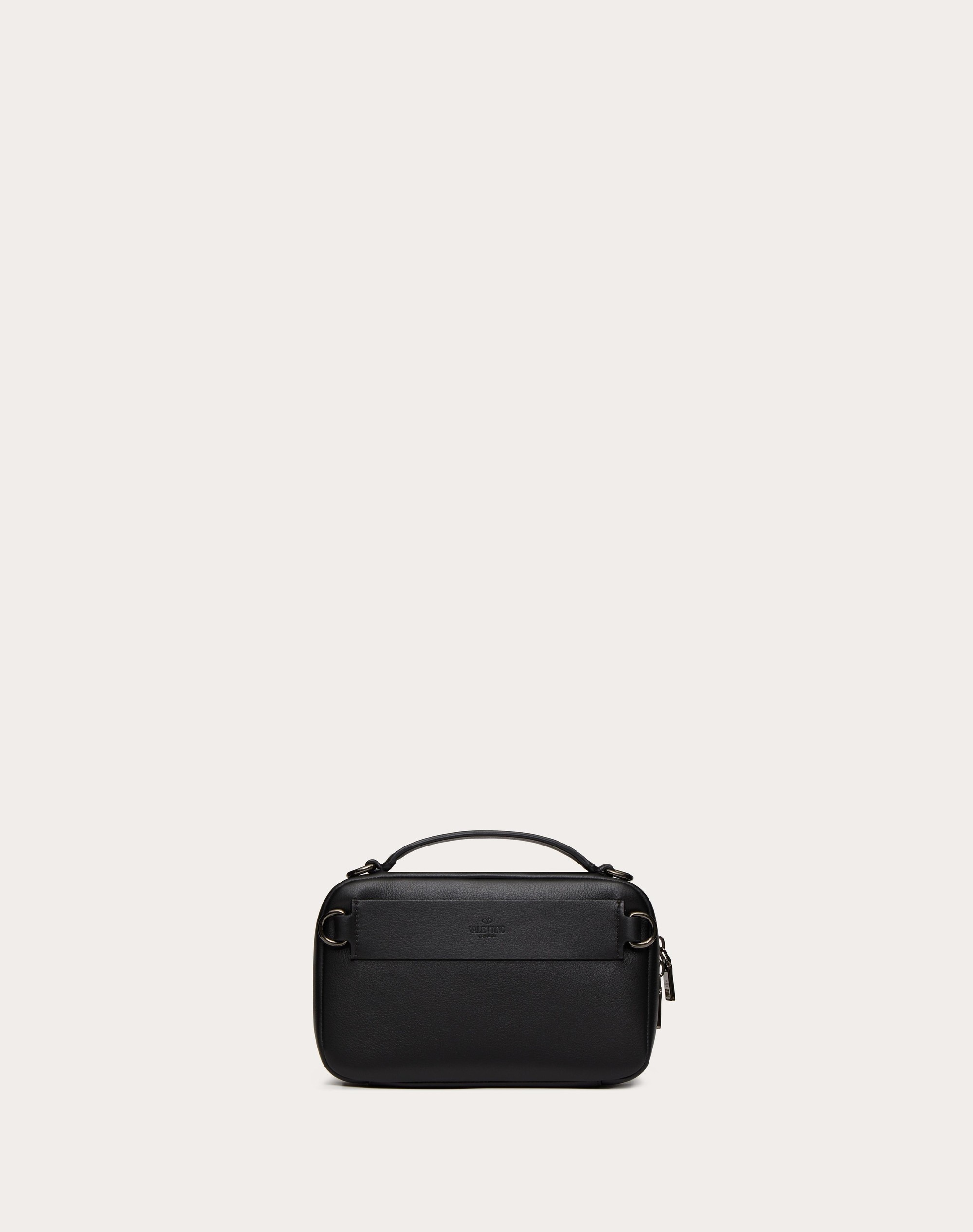 LACQUERED VLOGO SIGNATURE LEATHER CROSSBODY BAG - 3