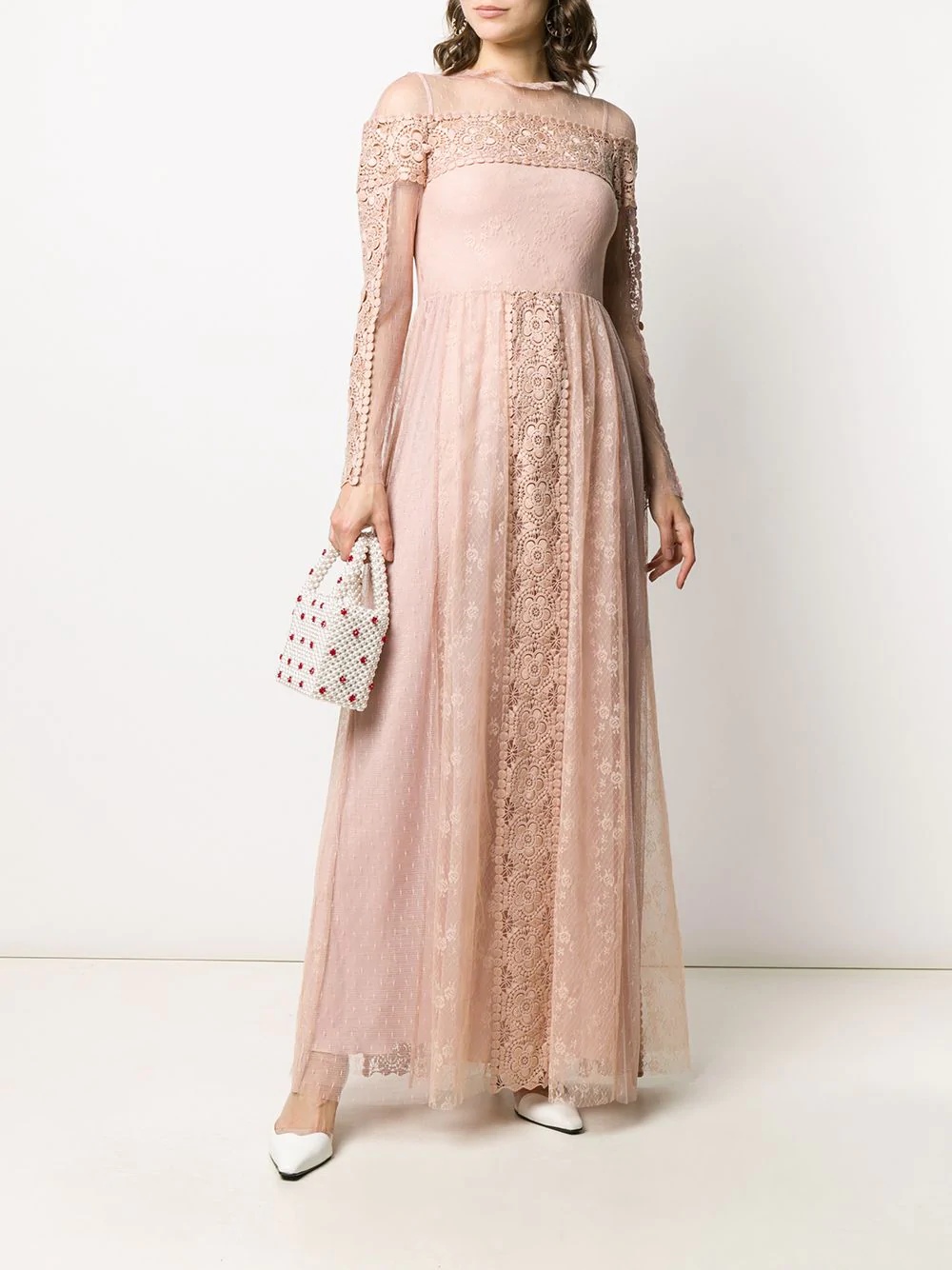 tulle lace maxi dress - 2