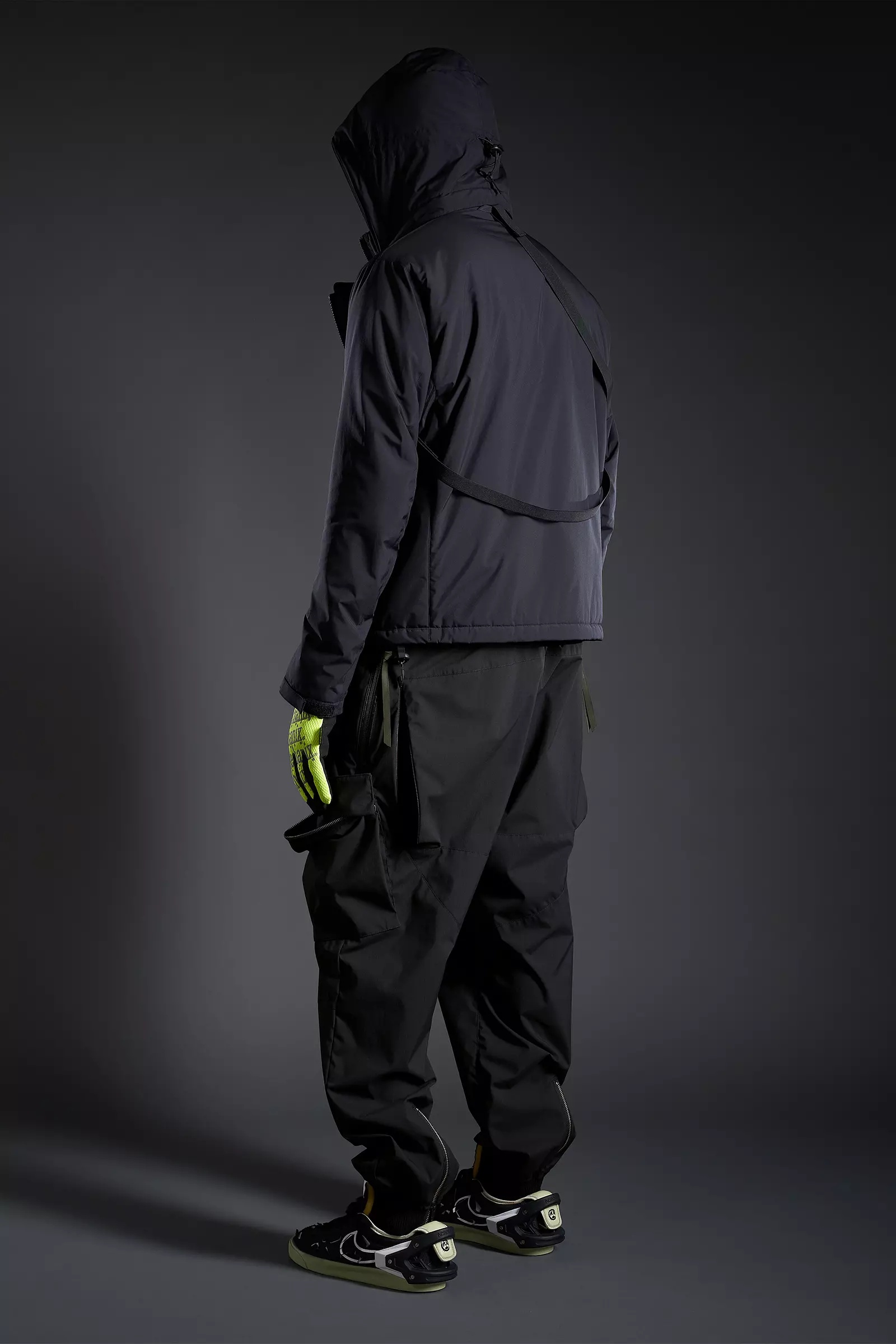 J68-PL 2L Gore-Tex Windstopper® Primaloft®  Rider Jacket Black - 4