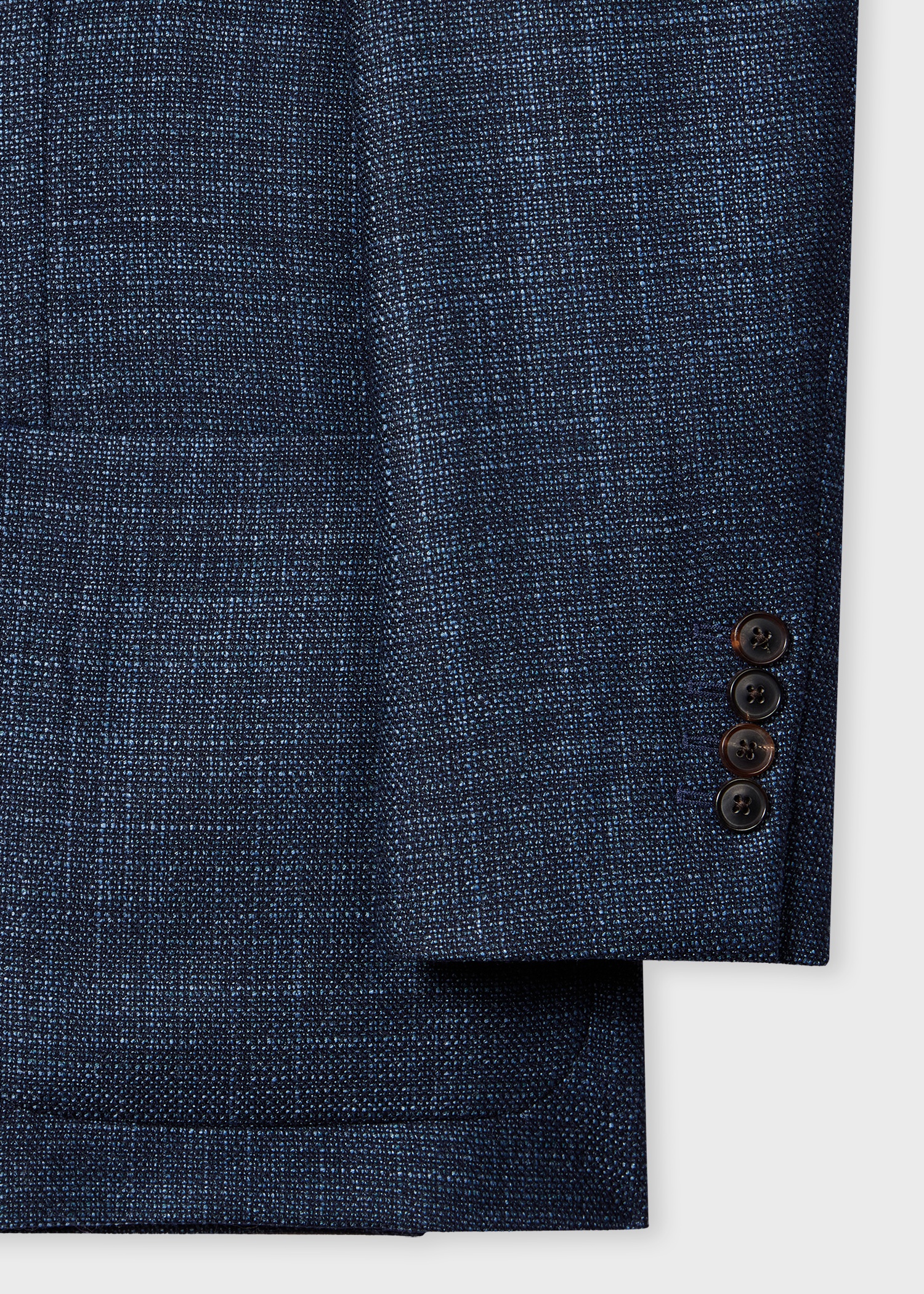 Navy Melange 'Silk Air' Blazer - 3