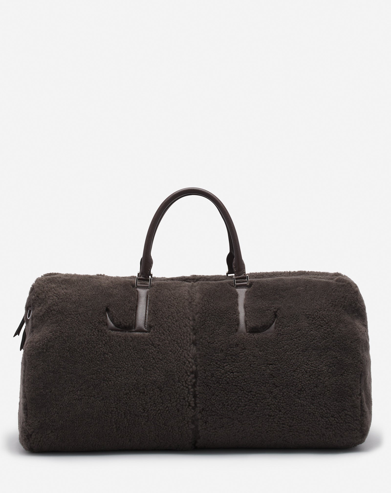 LANVIN X FUTURE SHEARLING TRAVEL BAG - 4