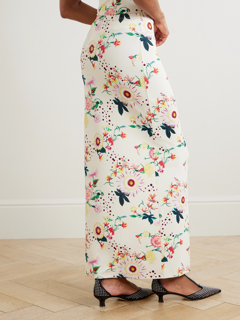 Floral-print Jersey Midi Skirt 3