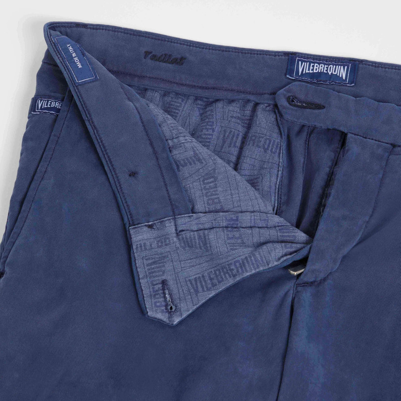 Men Tencel Cotton Chino Pants Solid 6