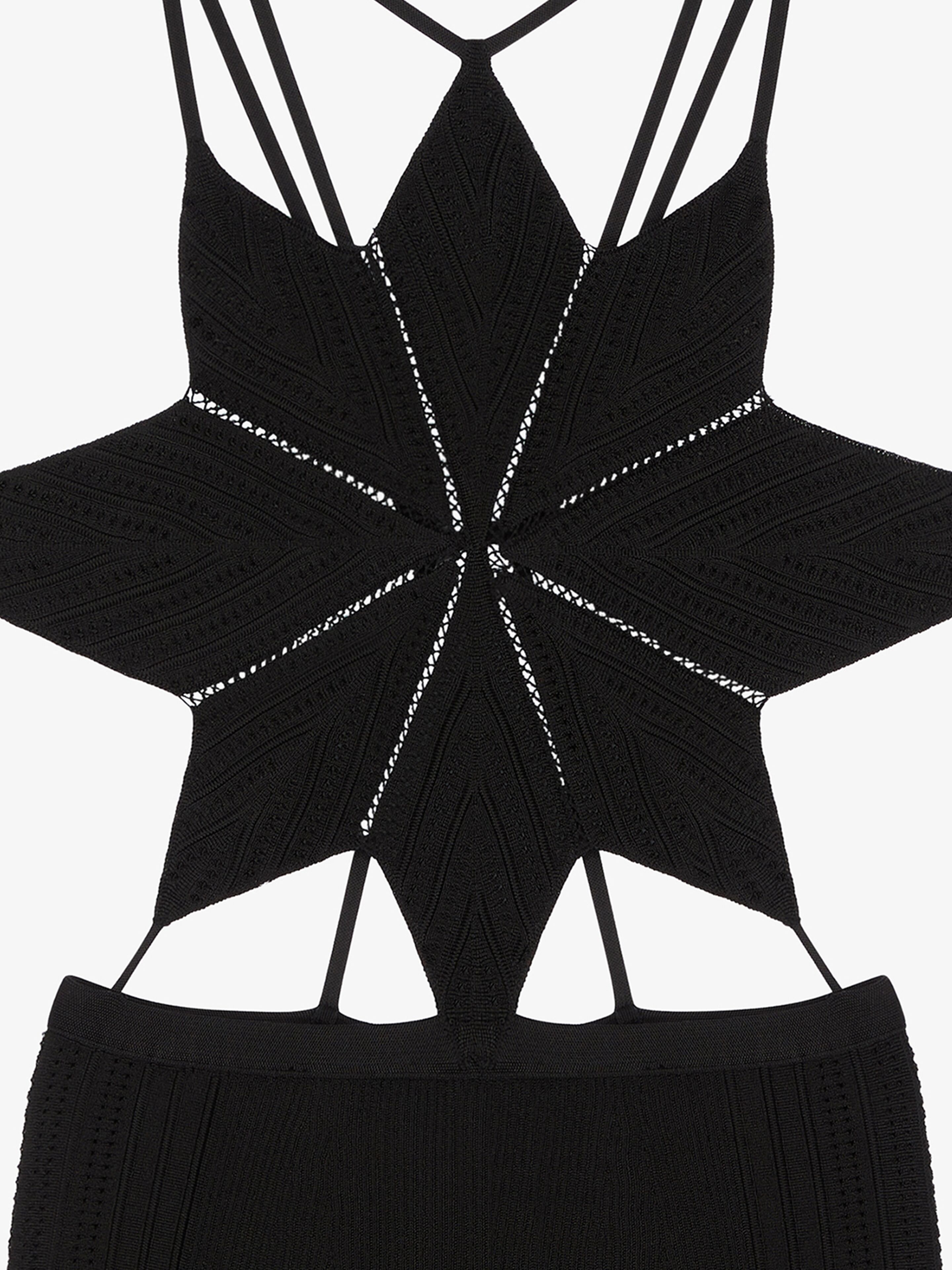 STAR CUT OUT DRESS IN KNIT - 4