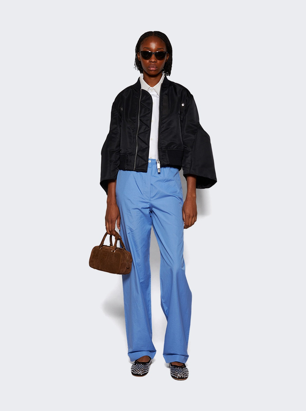 Poplin Pajama Pants Sky Blue - 2
