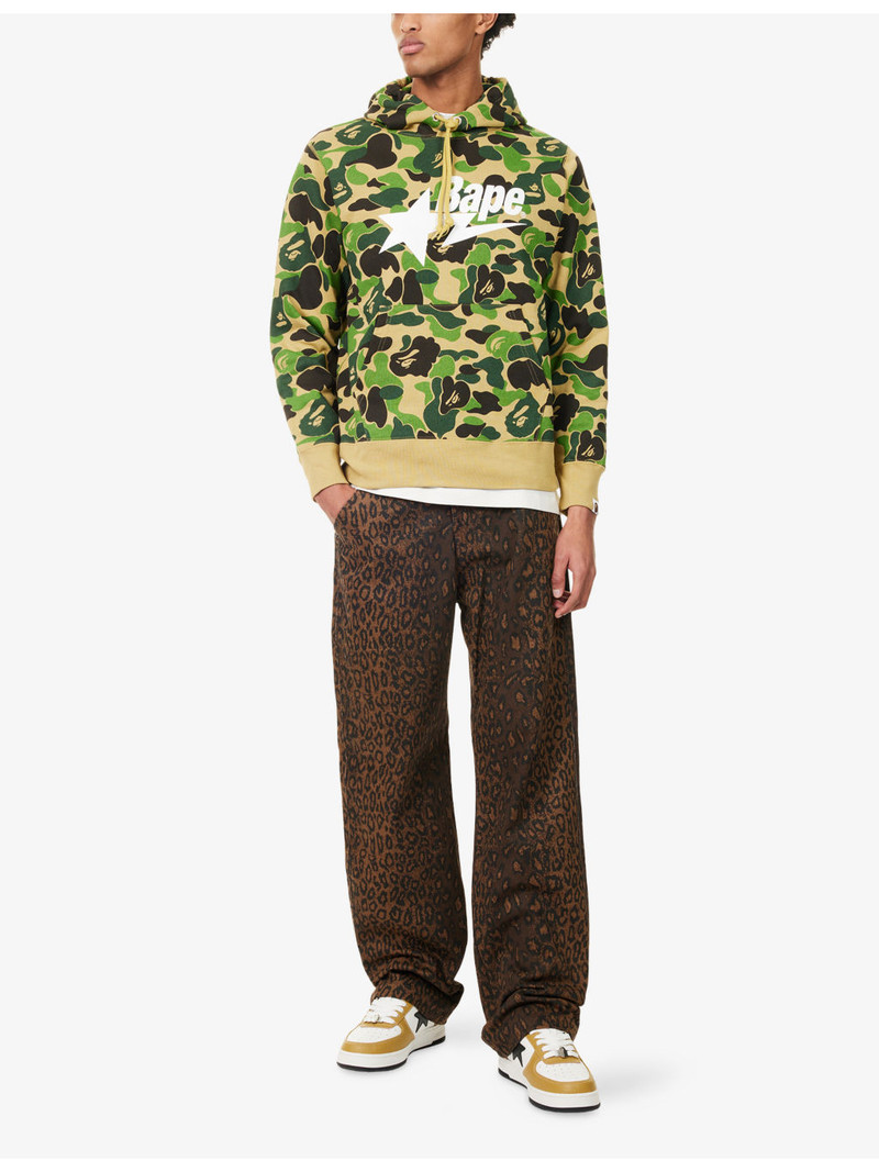 A BATHING APE® Camo Bape Graphic-Print Cotton-Jersey Hoody outlook