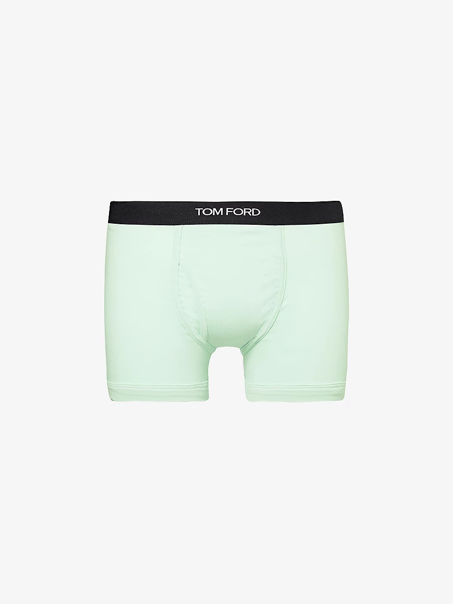 Logo-waistband stretch-cotton boxers - 1