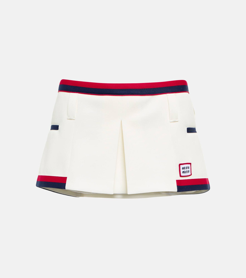 Low-rise jersey miniskirt 1