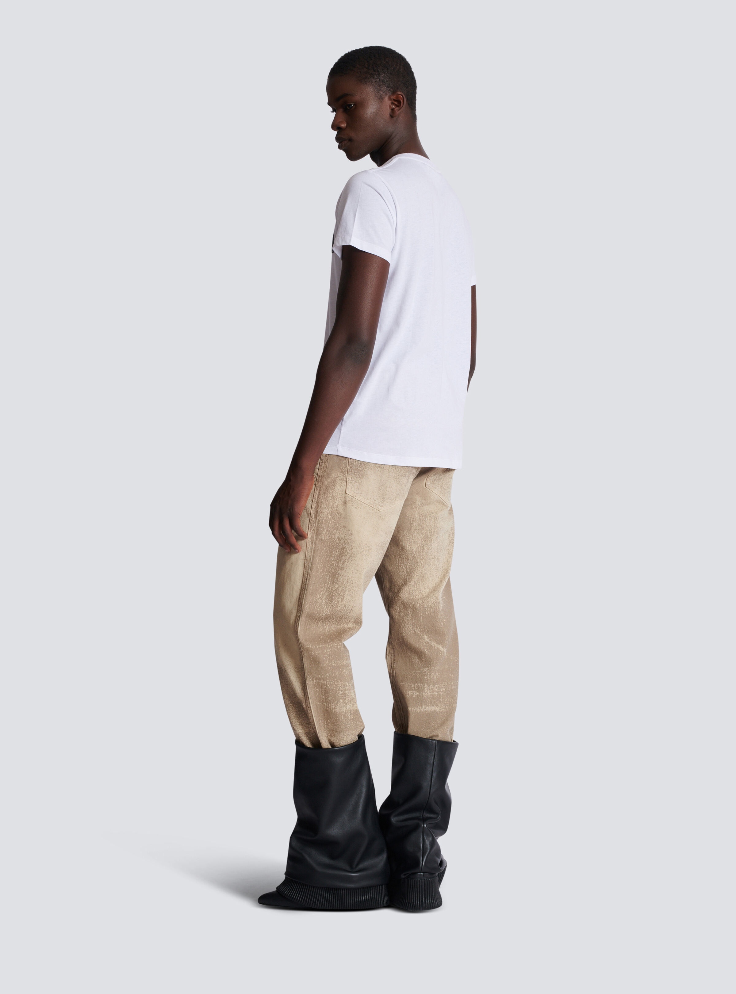 T-shirt with Balmain Couture label - 4