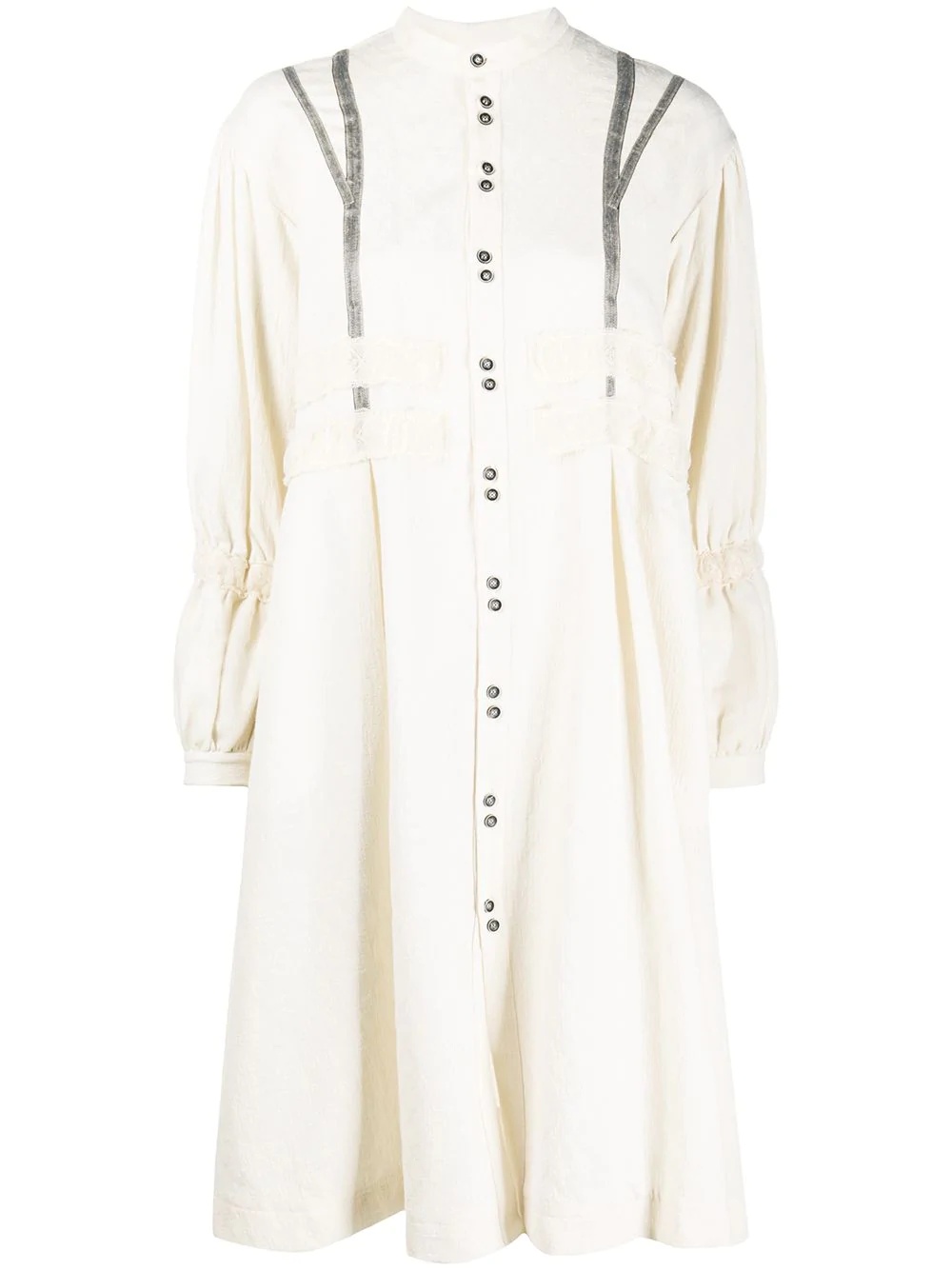 Ida lace-trimmed shirt dress - 1