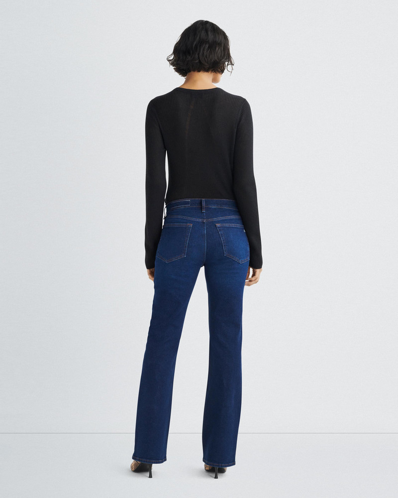 Mandee Ribbed Cashmere Crew Slim Fit Sweater 5