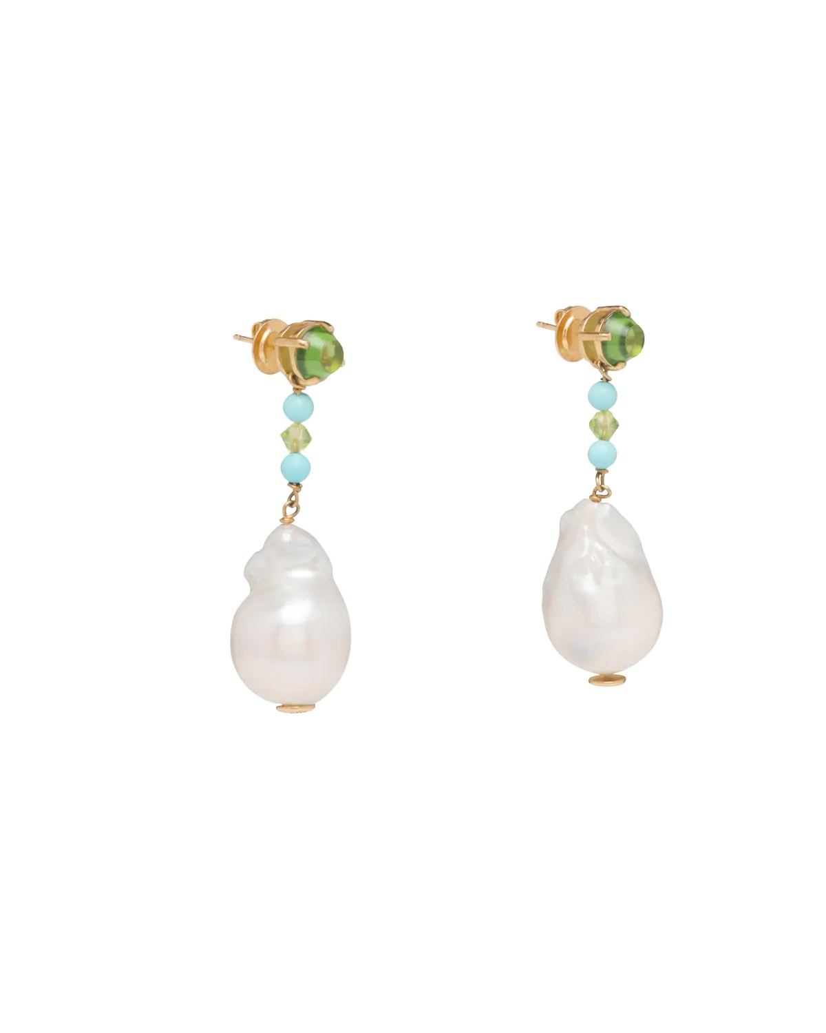 Prada Fine Jewellery gold and pearl earrings - 1