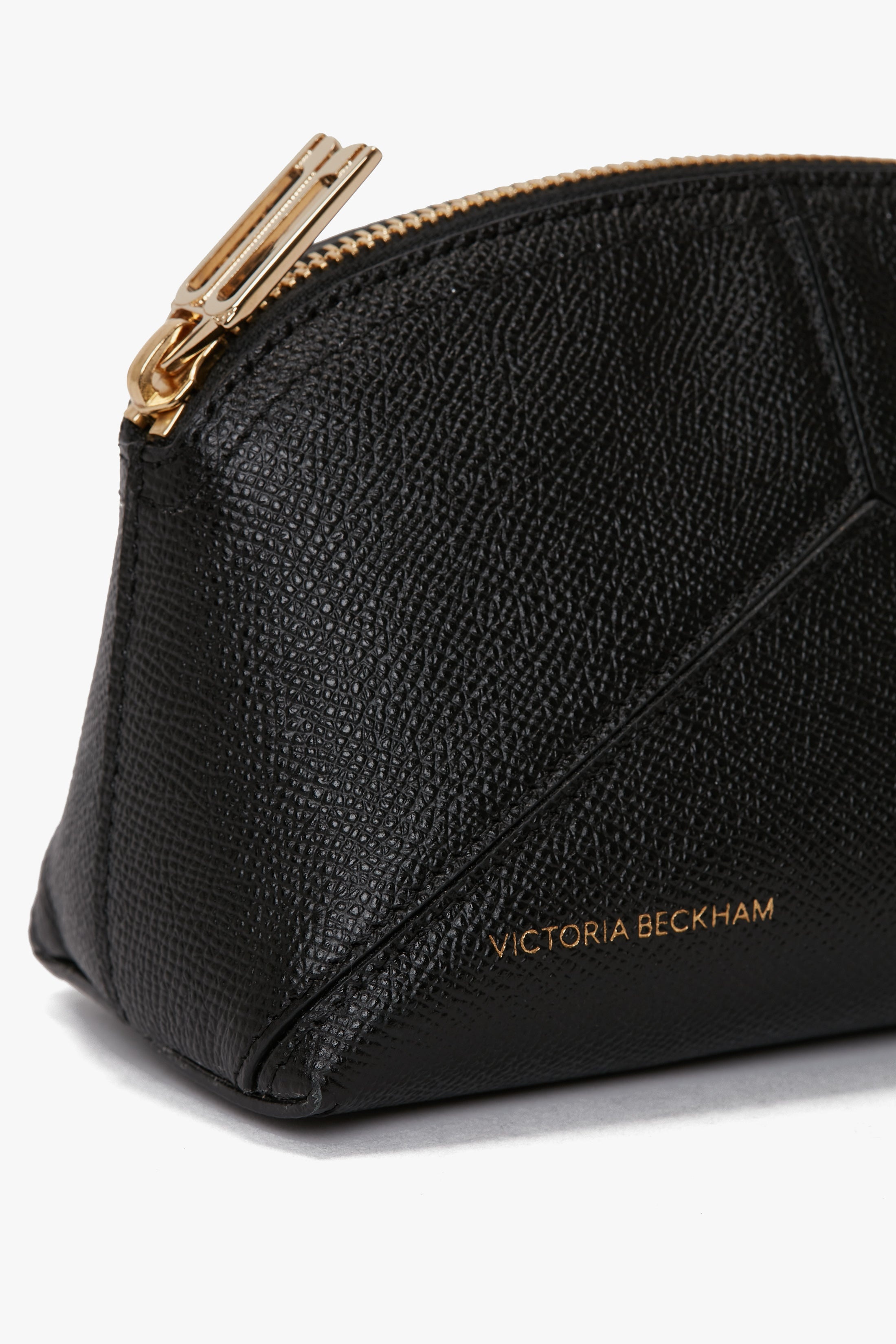 Exclusive Victoria Mini Wash Bag In Black Leather - 4