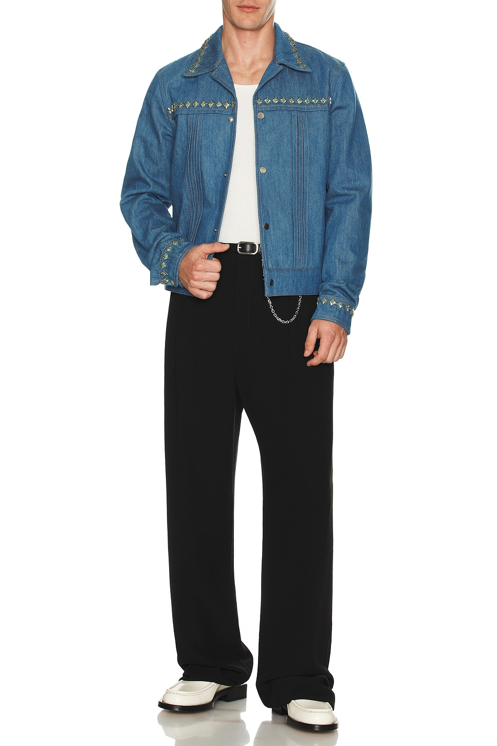 Crystal Pleated Cadet Jacket - 5