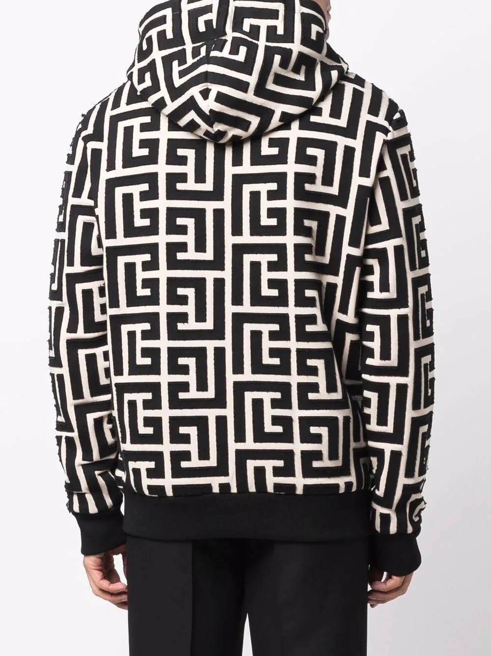 monogram-print hoodie - 4