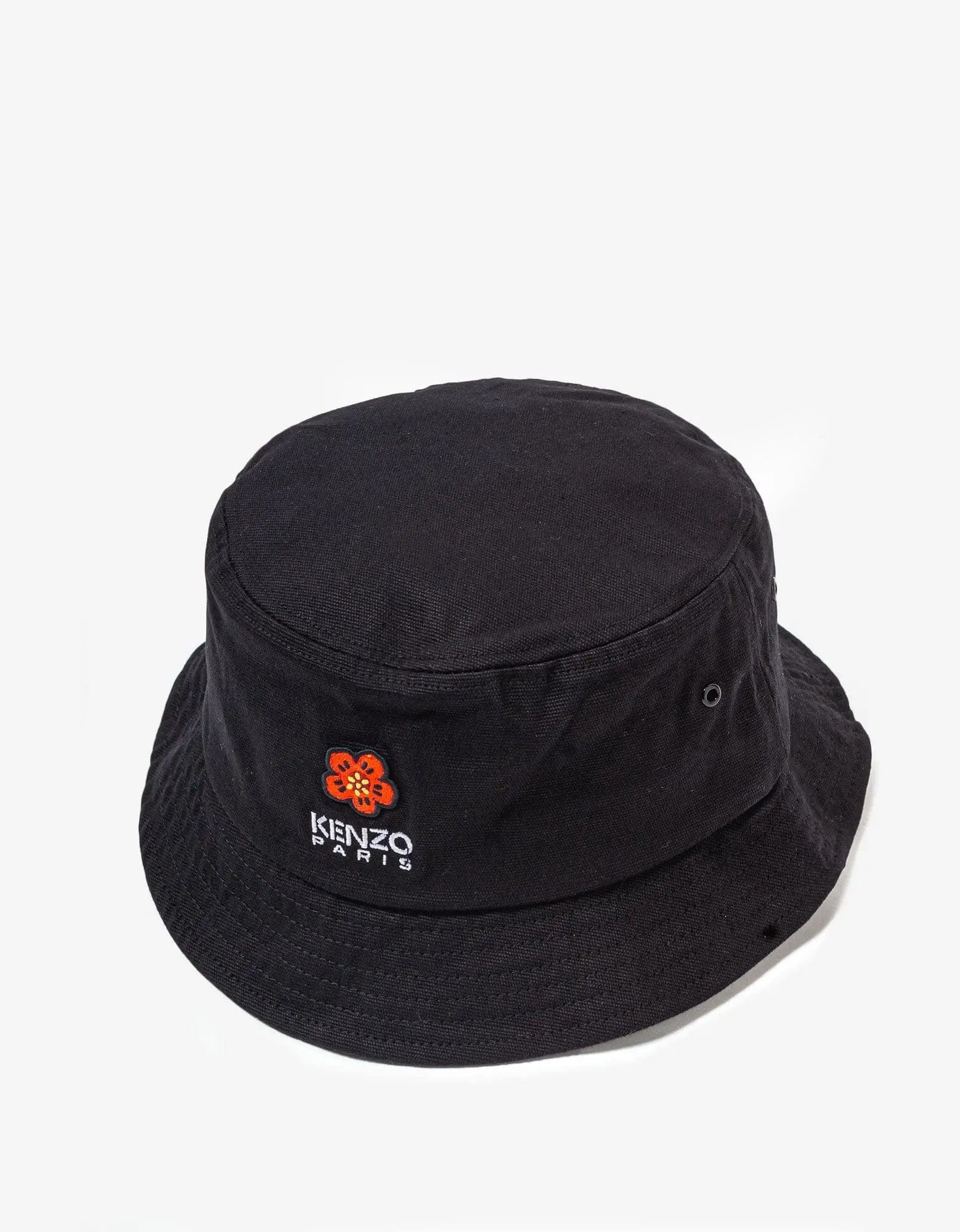 Kenzo Black 'Boke Flower' Crest Bucket Hat - 2