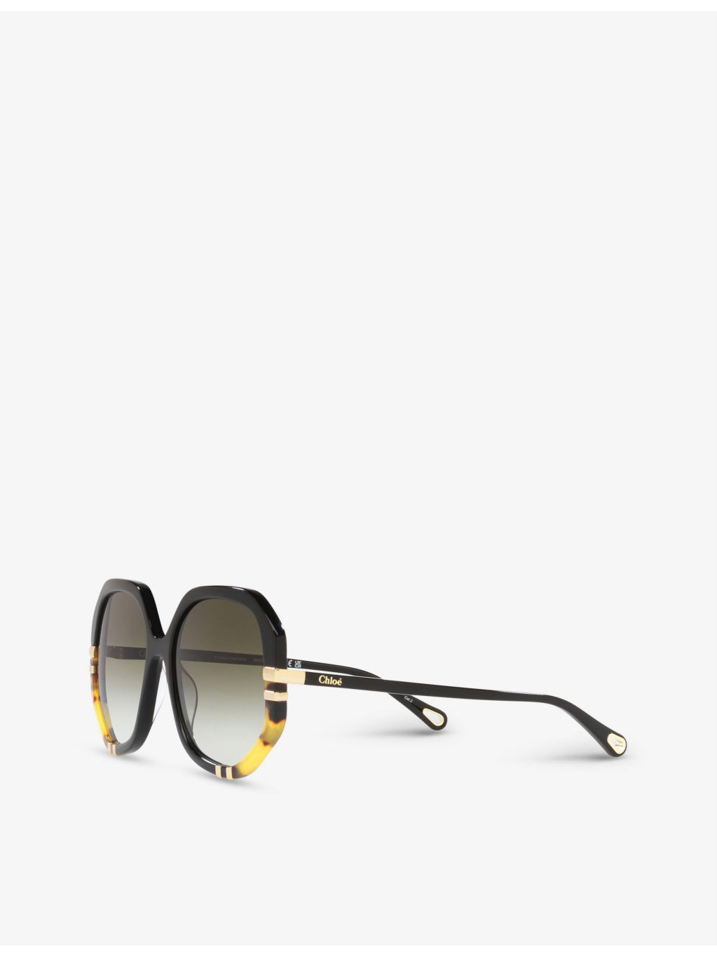 CH0105S hexagonal-frame acetate sunglasses - 3