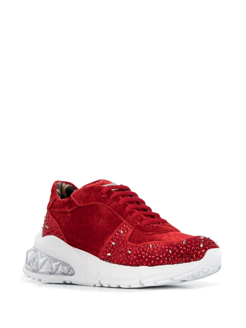Velvet Studs low-top sneakers - 2