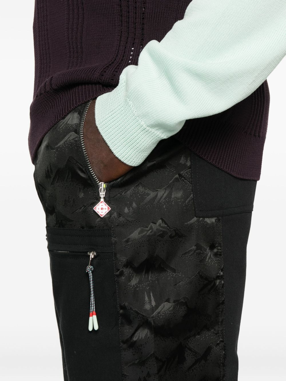 mountain-print pocket trousers - 5