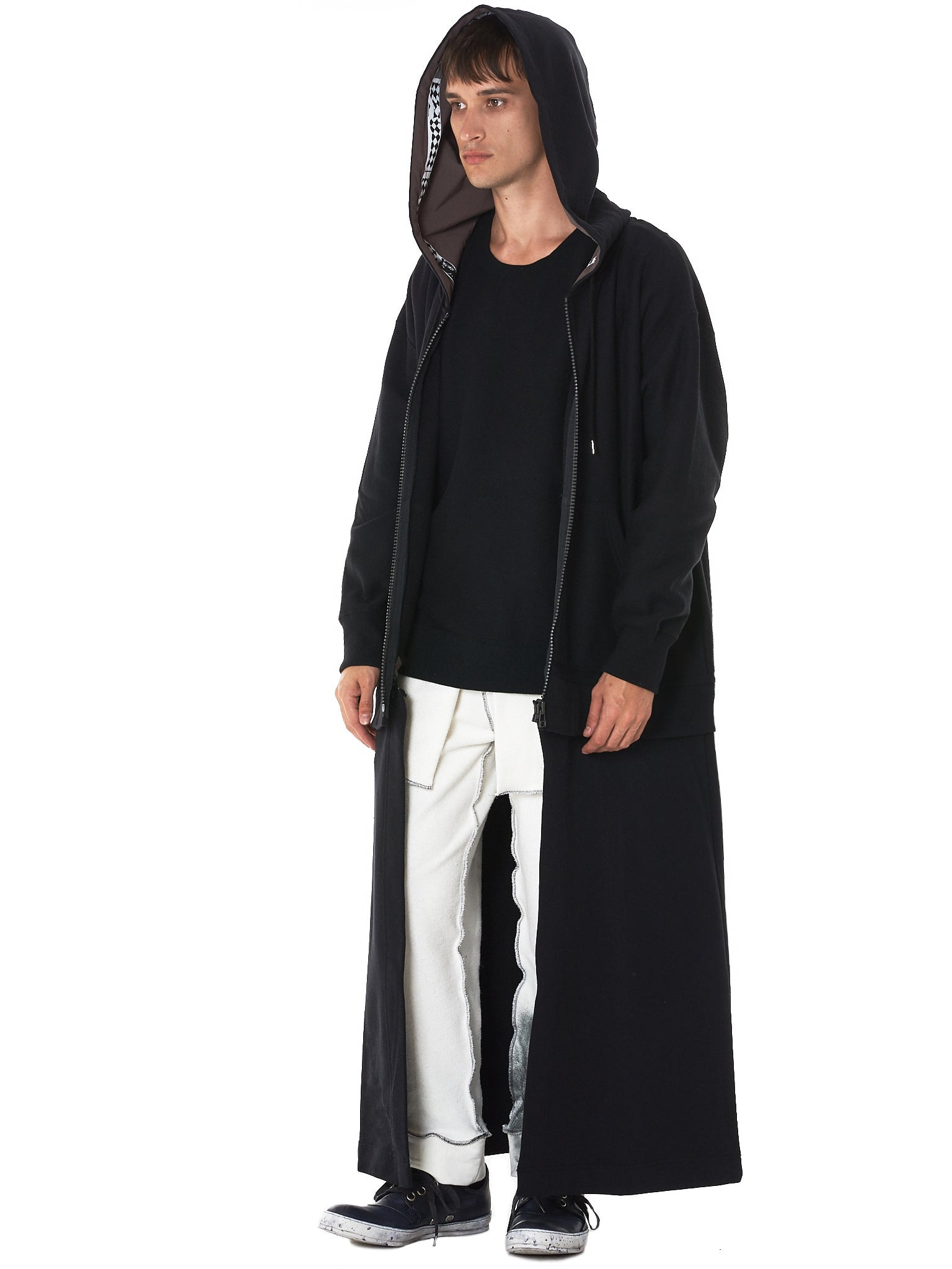 Long Hooded Deconstruction Parka - 7