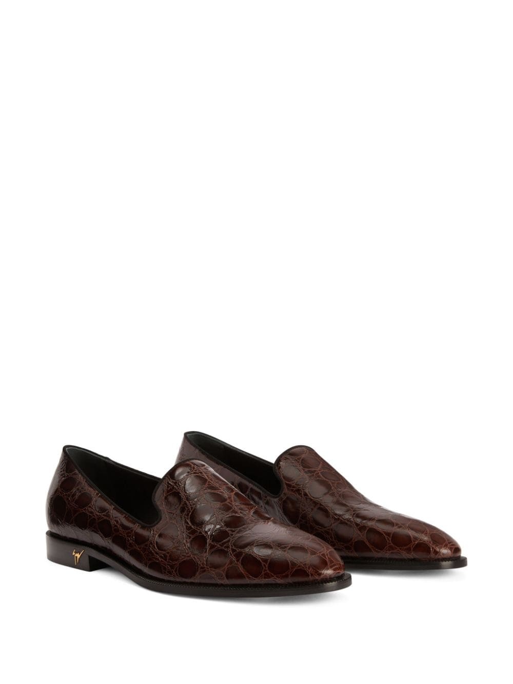 Gatien crocodile-effect leather loafers - 2