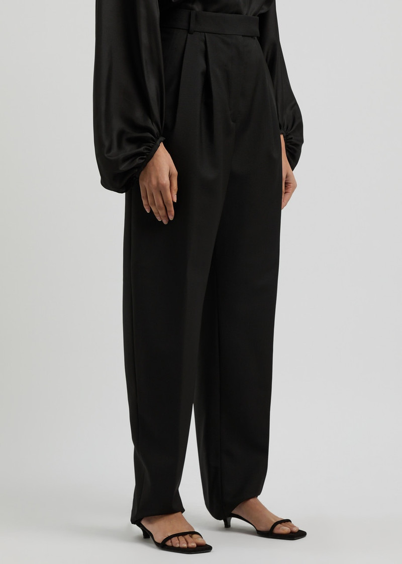 RÓHE Rohe Barrel-leg Wool-blend Trousers outlook