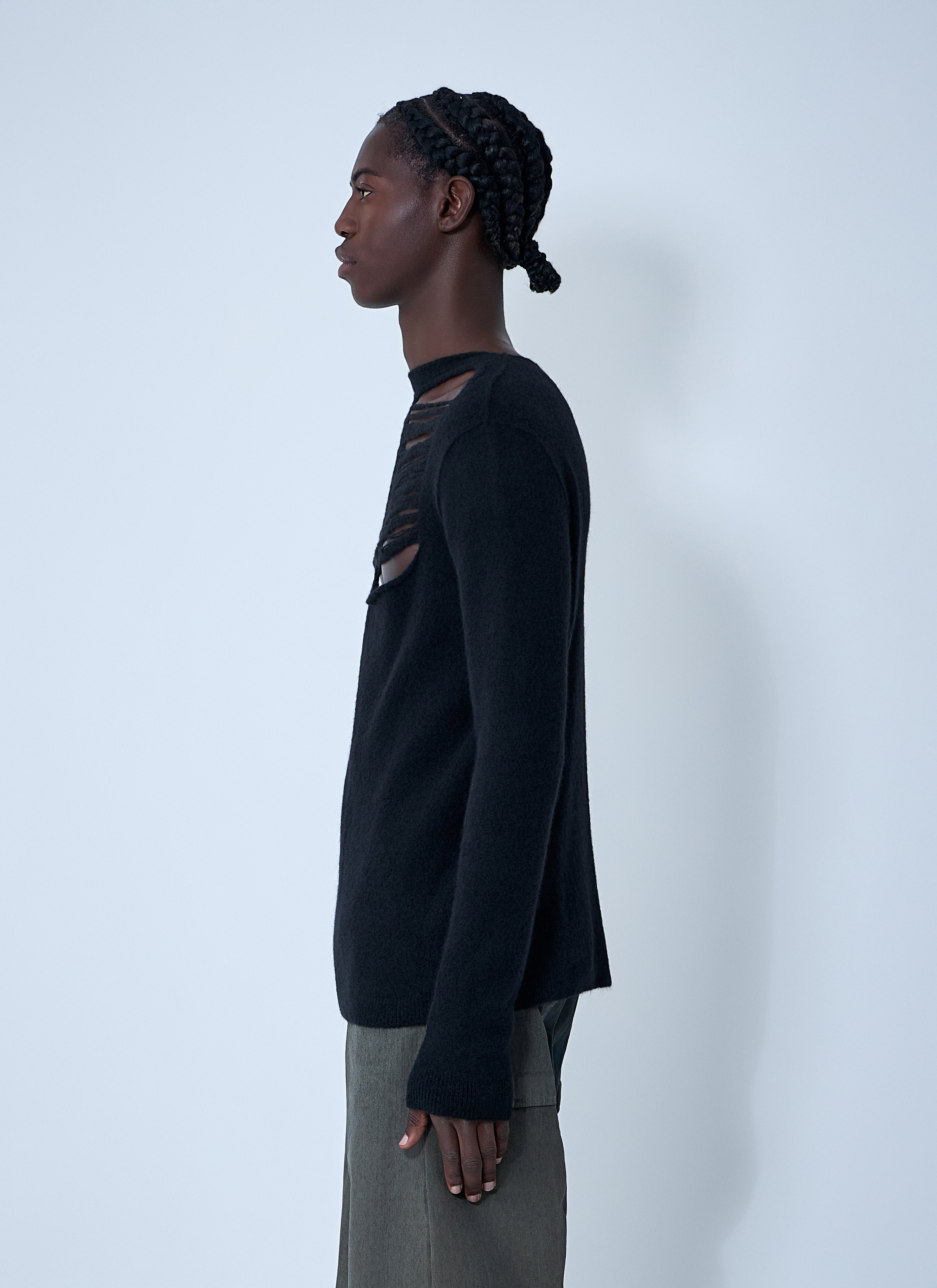 Rick Owens Men Wool-Blend Knit Top - 3