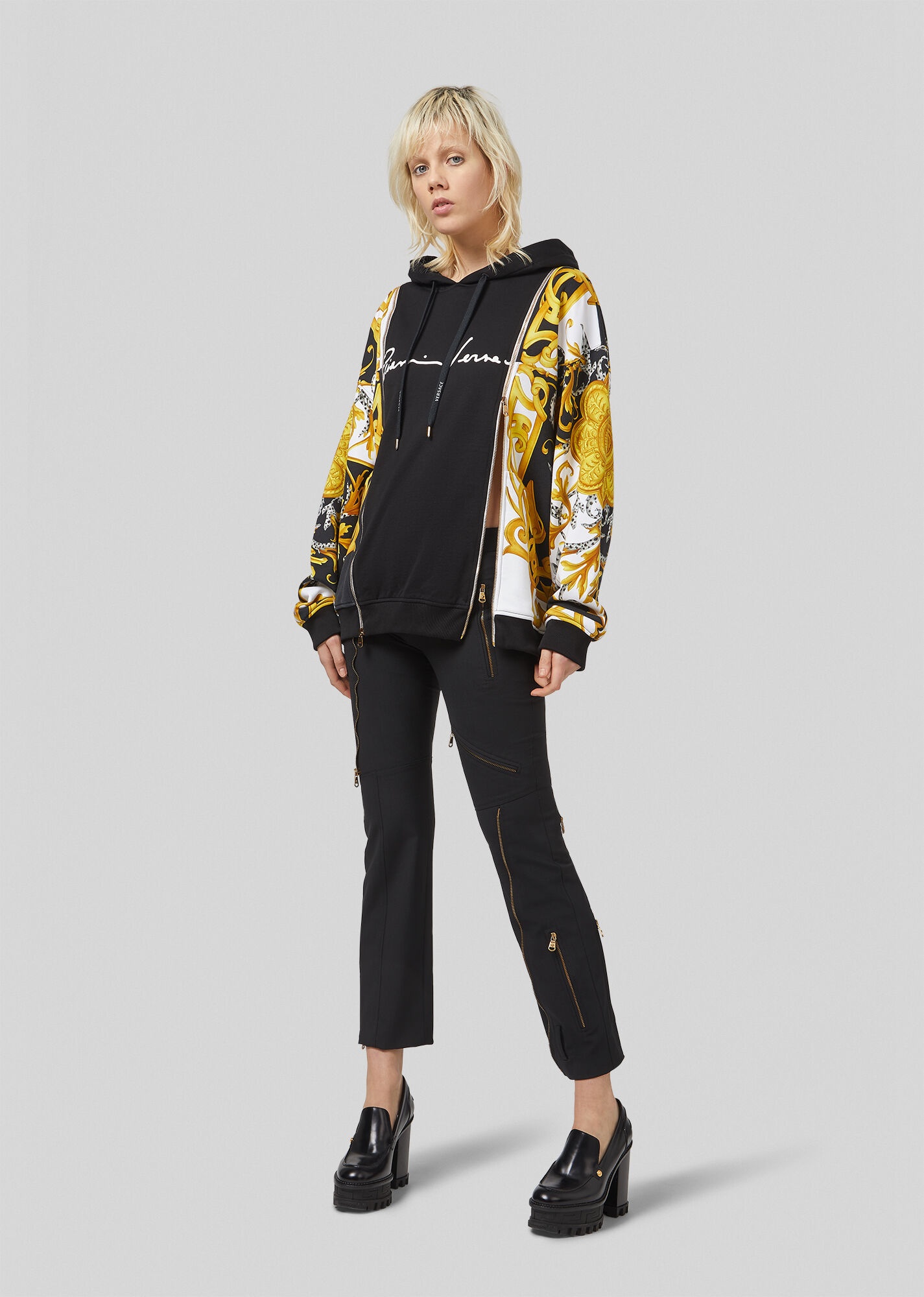 Barocco Acanthus Print Hoodie - 4