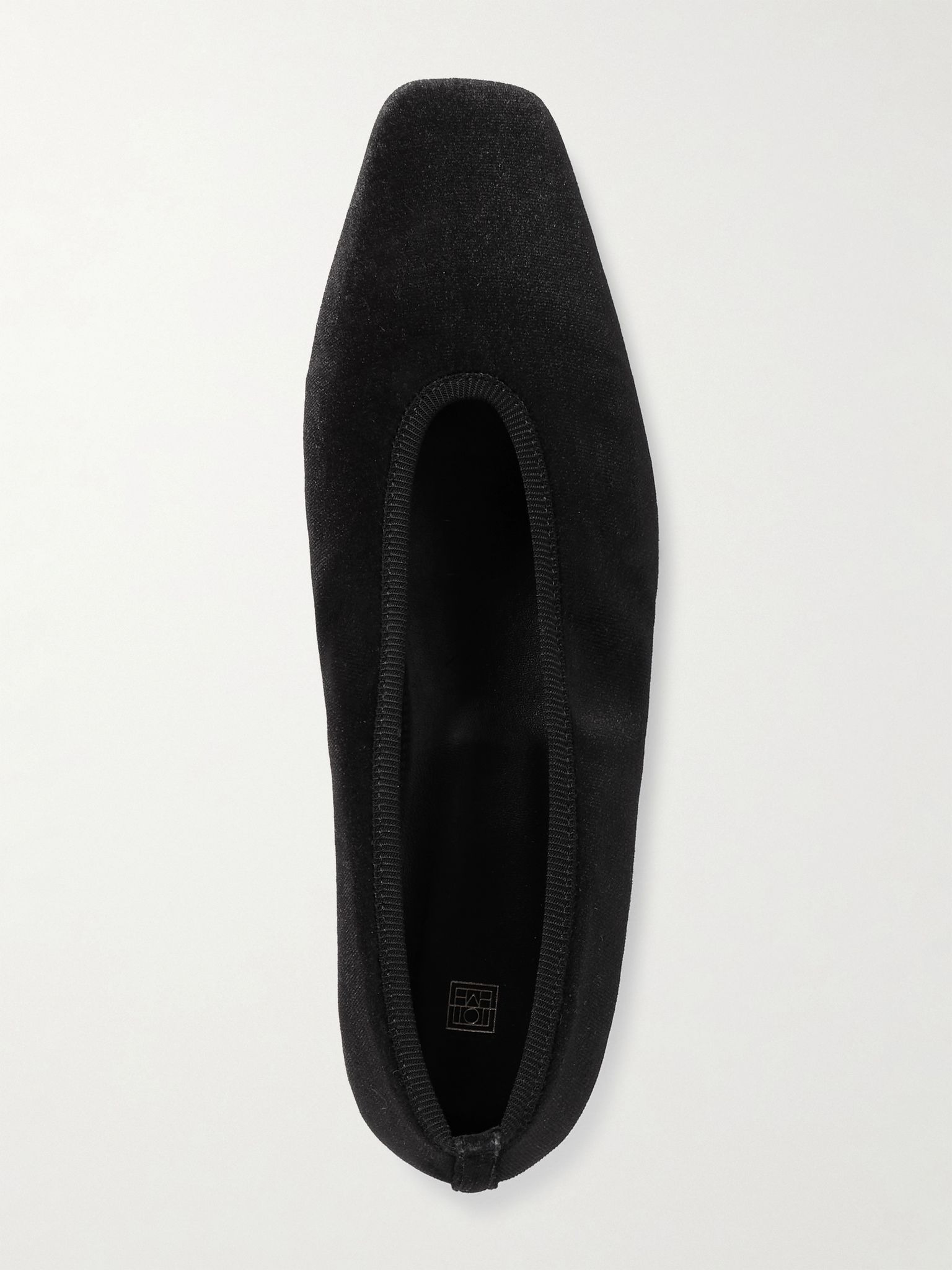 The Minimalist velvet ballet flats Black - 5